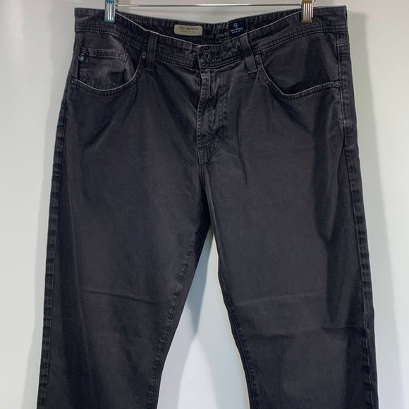 AG Adriano Goldschmied Jeans Mens 36 The Protege Straight Leg Black Stretch - Picture 3 of 12